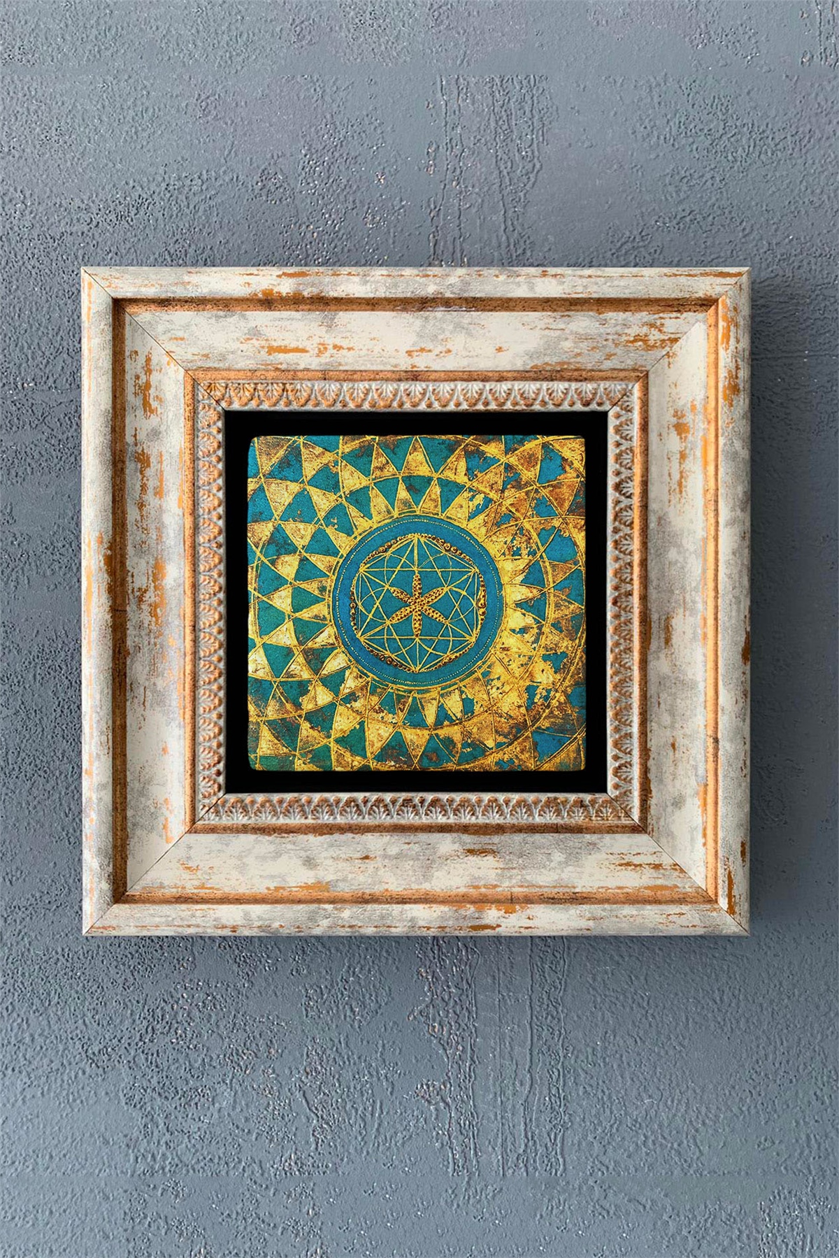 OSCAR STONE DECOR TEKLİ ÇERÇEVELİ DOĞALTAŞ DUVAR DEKORU / CDD1-40-1075 (WALL DECOR)