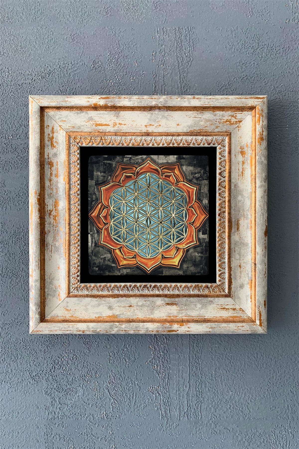 OSCAR STONE DECOR TEKLİ ÇERÇEVELİ DOĞALTAŞ DUVAR DEKORU / CDD1-40-1192 (WALL DECOR)