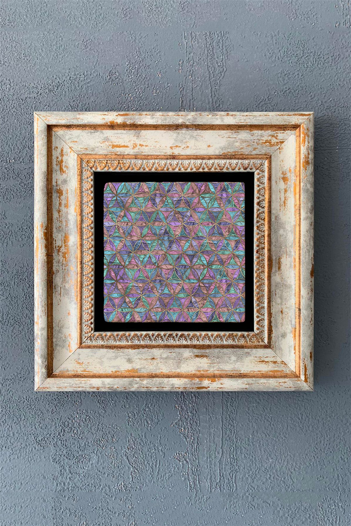 OSCAR STONE DECOR TEKLİ ÇERÇEVELİ DOĞALTAŞ DUVAR DEKORU / CDD1-40-1189 (WALL DECOR)