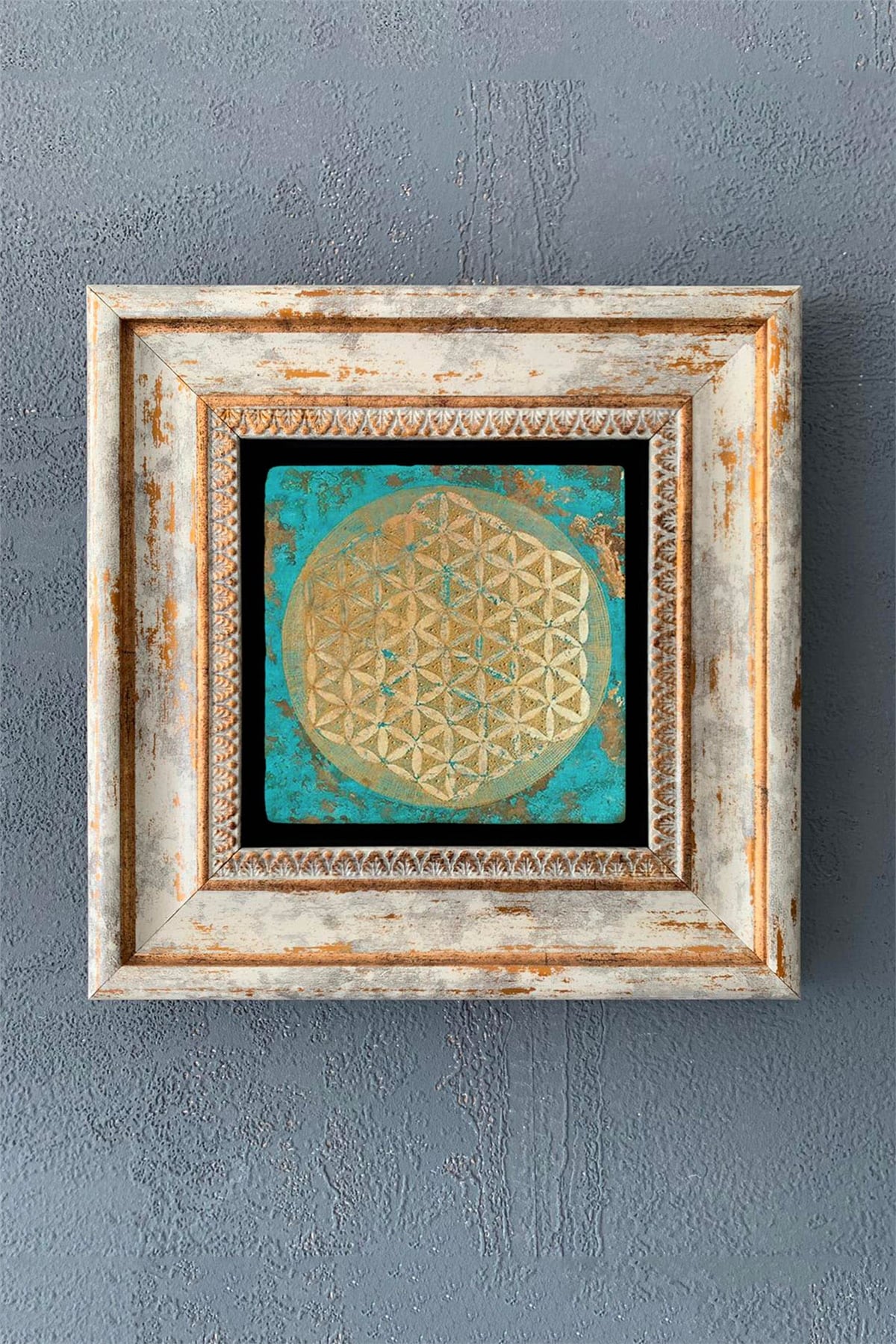 OSCAR STONE DECOR TEKLİ ÇERÇEVELİ DOĞALTAŞ DUVAR DEKORU / CDD1-40-1026 (WALL DECOR)
