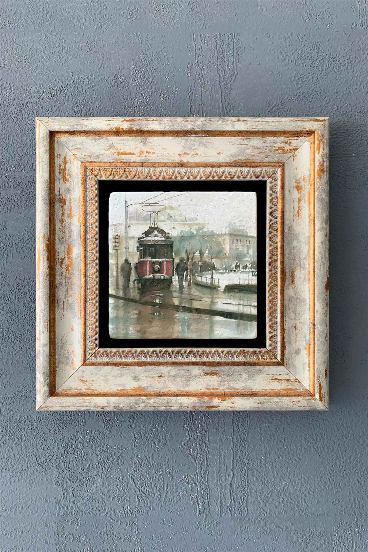 OSCAR STONE DECOR TEKLİ ÇERÇEVELİ DOĞALTAŞ DUVAR DEKORU / CDD1-40-1256 (WALL DECOR)