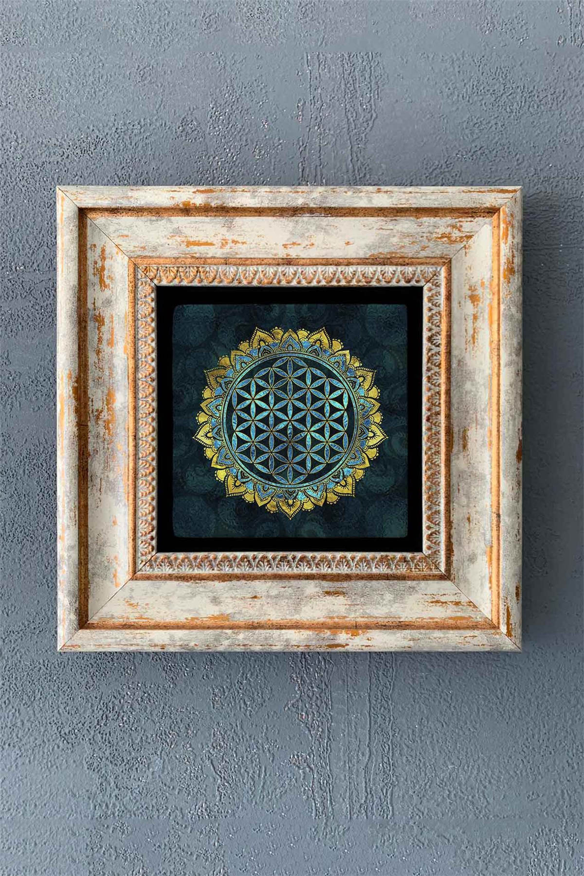 OSCAR STONE DECOR TEKLİ ÇERÇEVELİ DOĞALTAŞ DUVAR DEKORU / CDD1-40-1365 (WALL DECOR)