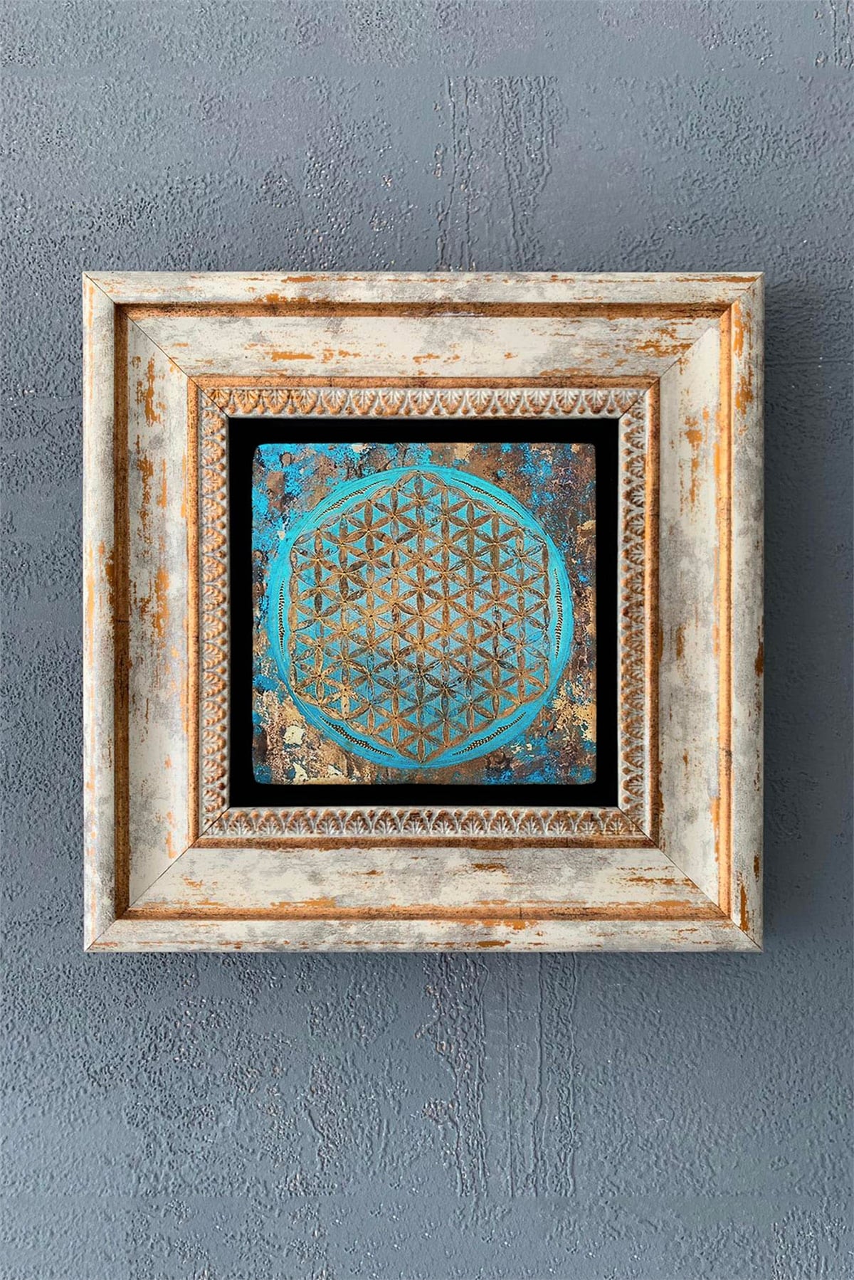 OSCAR STONE DECOR TEKLİ ÇERÇEVELİ DOĞALTAŞ DUVAR DEKORU / CDD1-40-1090 (WALL DECOR)