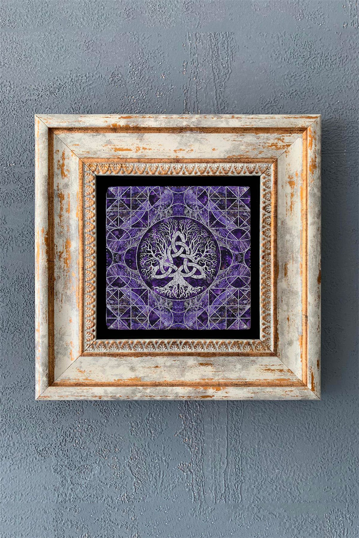OSCAR STONE DECOR TEKLİ ÇERÇEVELİ DOĞALTAŞ DUVAR DEKORU / CDD1-40-1215 (WALL DECOR)