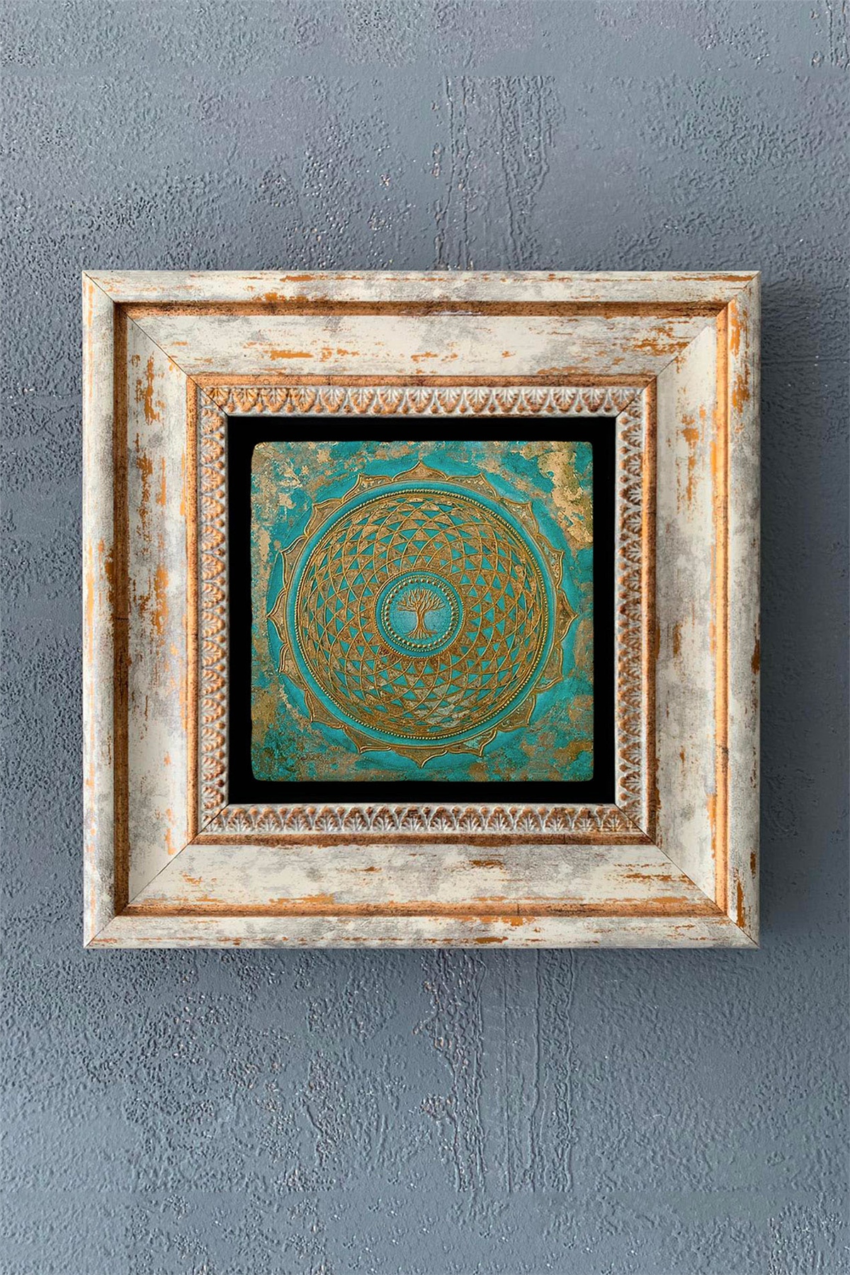 OSCAR STONE DECOR TEKLİ ÇERÇEVELİ DOĞALTAŞ DUVAR DEKORU / CDD1-40-1040 (WALL DECOR)