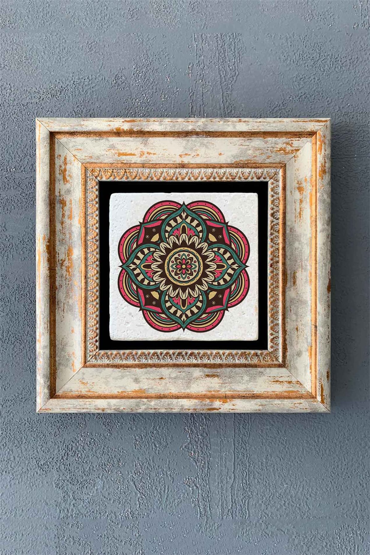 OSCAR STONE DECOR TEKLİ ÇERÇEVELİ DOĞALTAŞ DUVAR DEKORU / CDD1-40-1358 (WALL DECOR)