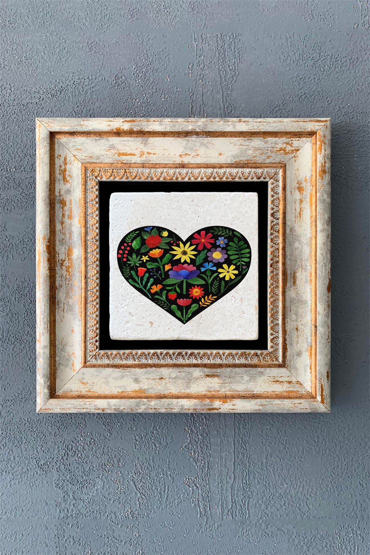 OSCAR STONE DECOR TEKLİ ÇERÇEVELİ DOĞALTAŞ DUVAR DEKORU / CDD1-40-1054 (WALL DECOR)