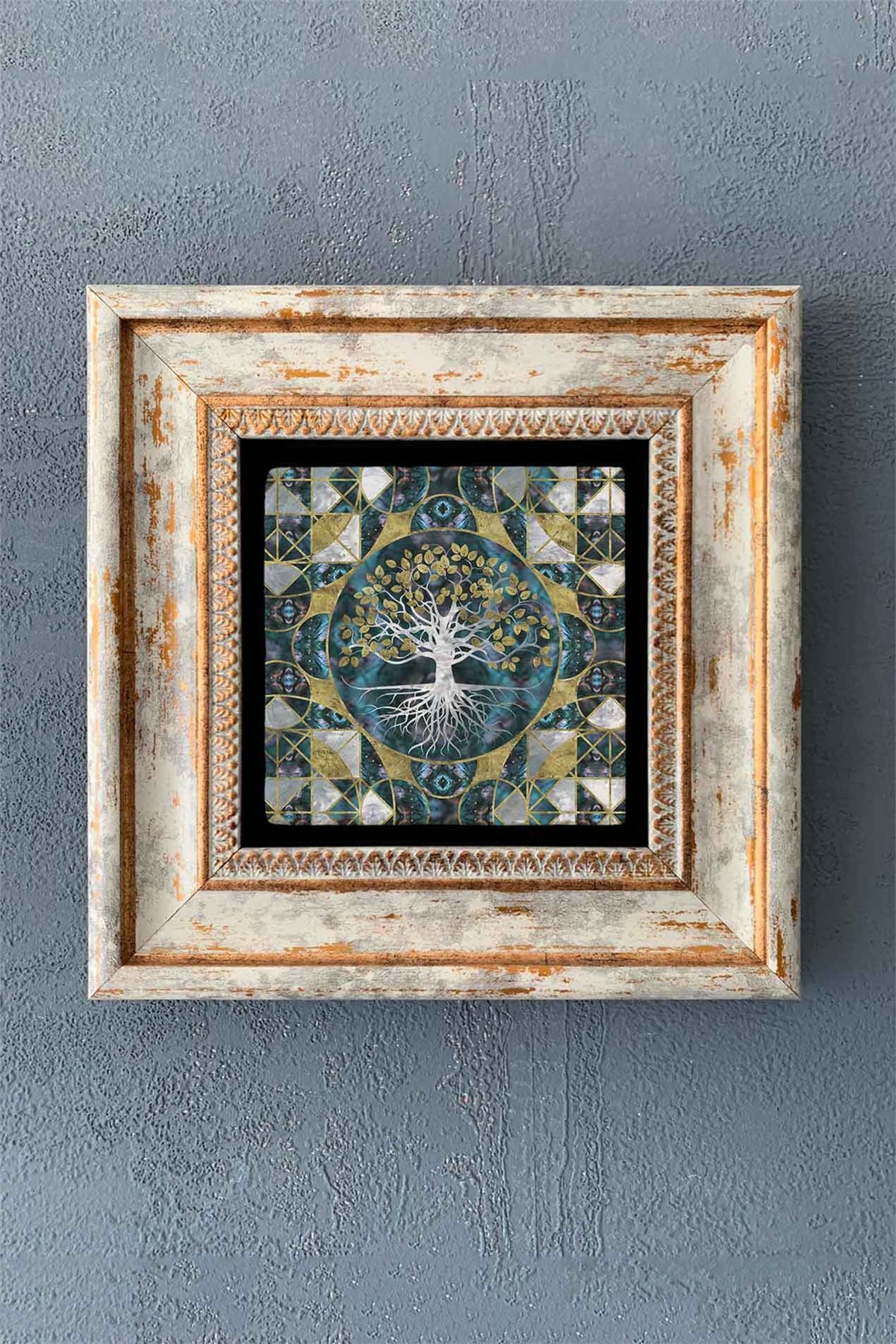 OSCAR STONE DECOR TEKLİ ÇERÇEVELİ DOĞALTAŞ DUVAR DEKORU / CDD1-40-1362 (WALL DECOR)