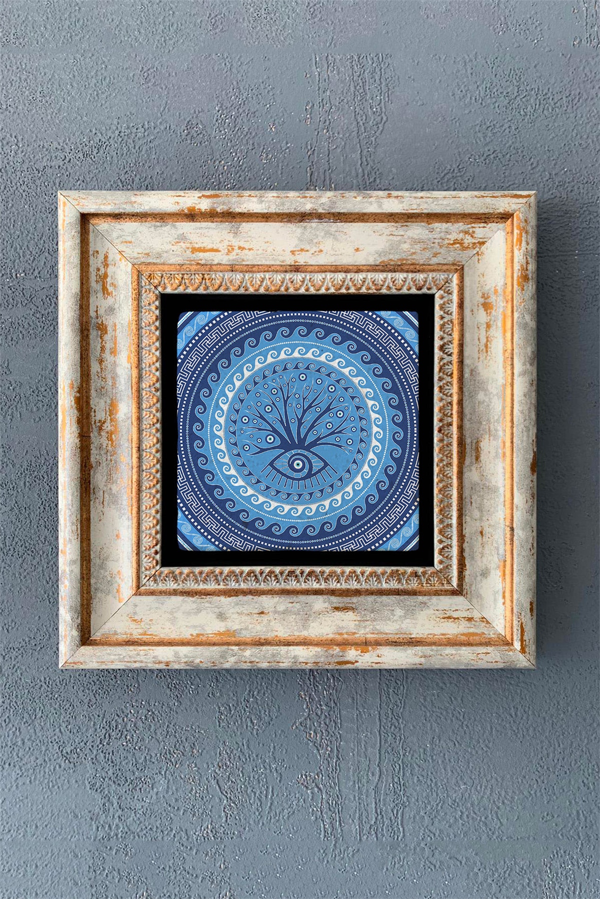 OSCAR STONE DECOR TEKLİ ÇERÇEVELİ DOĞALTAŞ DUVAR DEKORU / CDD1-40-1177 (WALL DECOR)
