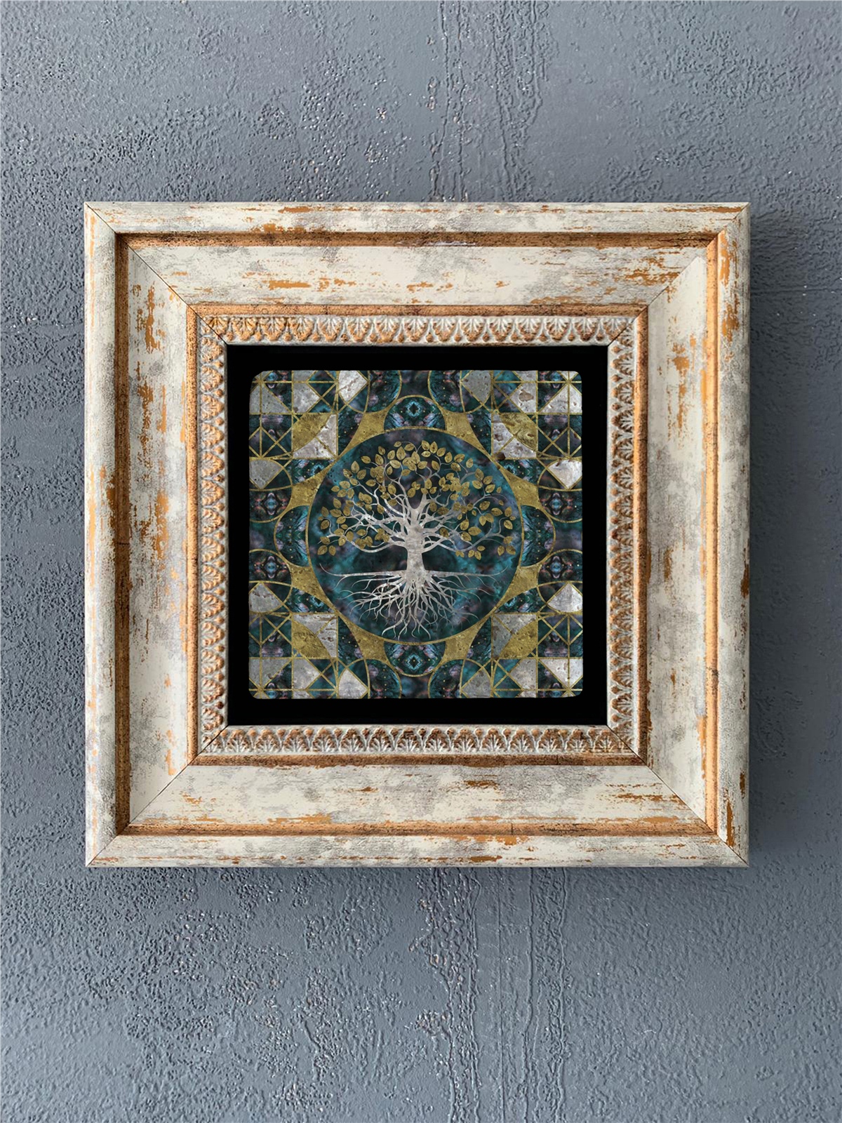 OSCAR STONE DECOR TEKLİ ÇERÇEVELİ DOĞALTAŞ DUVAR DEKORU / CDD-40-541 (WALL DECOR)