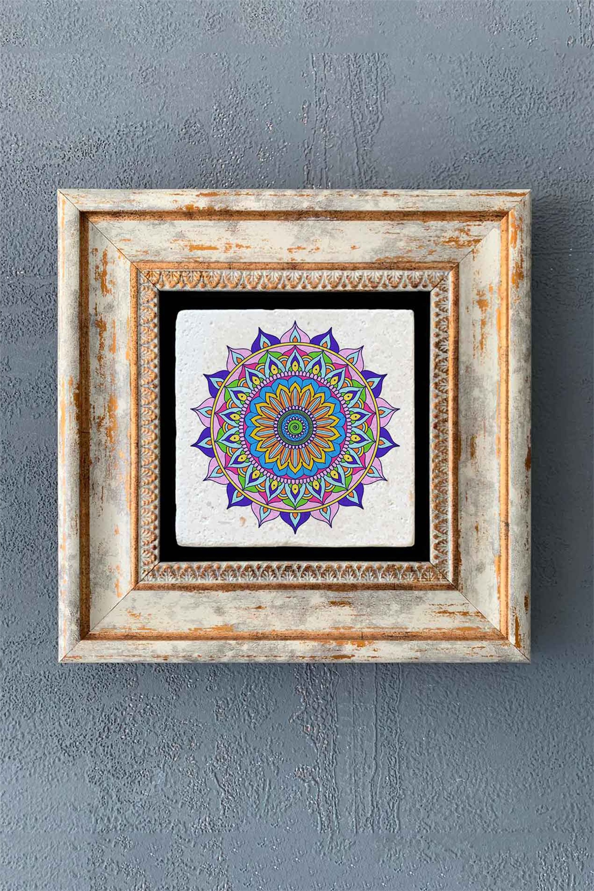 OSCAR STONE DECOR TEKLİ ÇERÇEVELİ DOĞALTAŞ DUVAR DEKORU / CDD1-40-1368 (WALL DECOR)