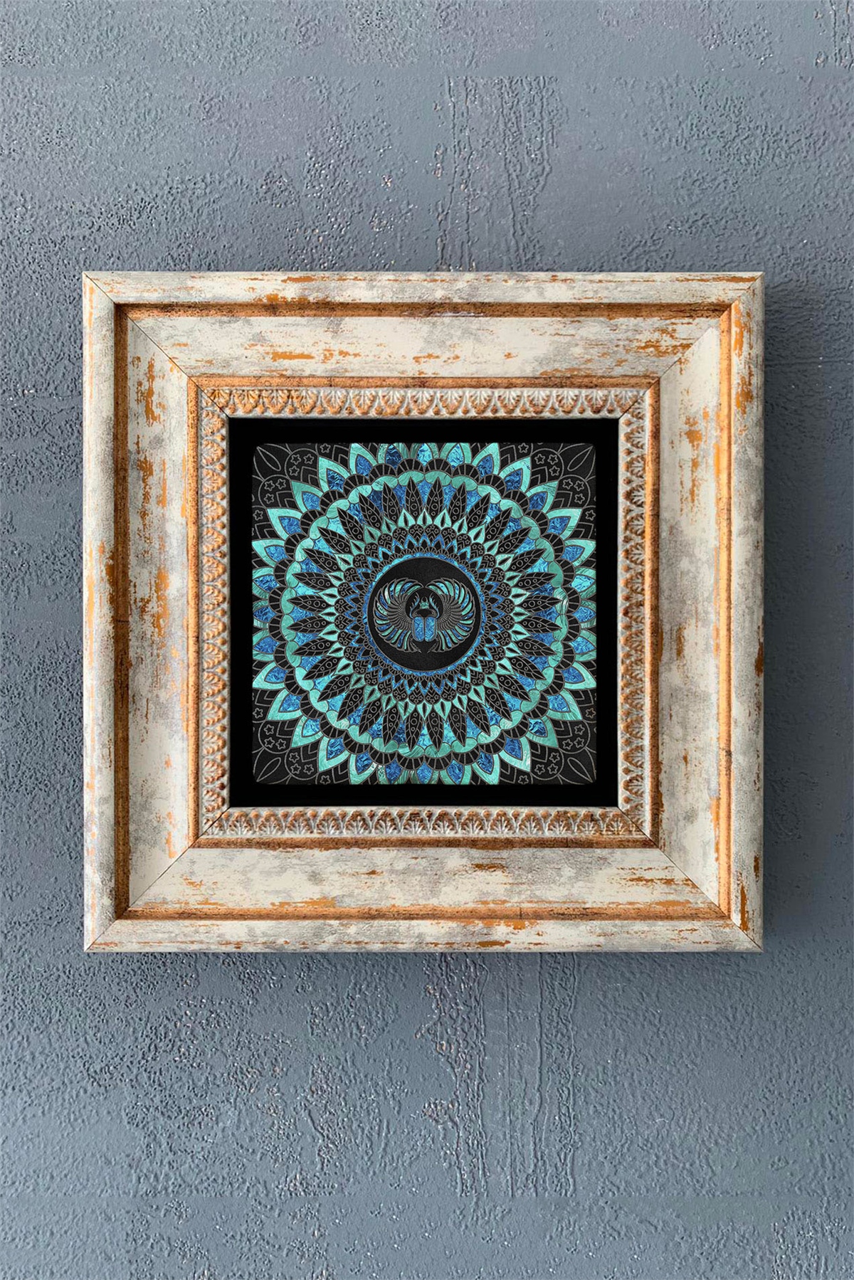 OSCAR STONE DECOR TEKLİ ÇERÇEVELİ DOĞALTAŞ DUVAR DEKORU / CDD1-40-1155 (WALL DECOR)