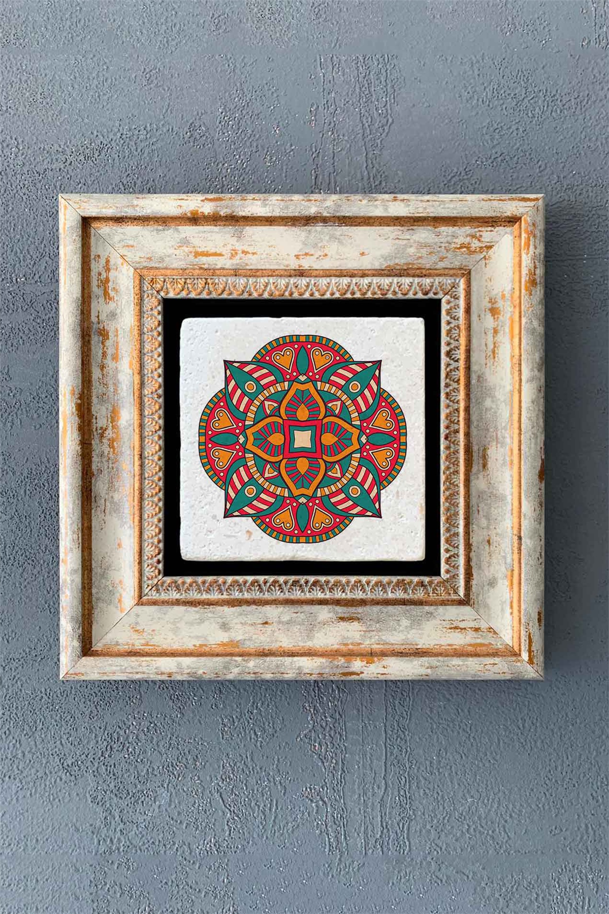 OSCAR STONE DECOR TEKLİ ÇERÇEVELİ DOĞALTAŞ DUVAR DEKORU / CDD1-40-1278 (WALL DECOR)