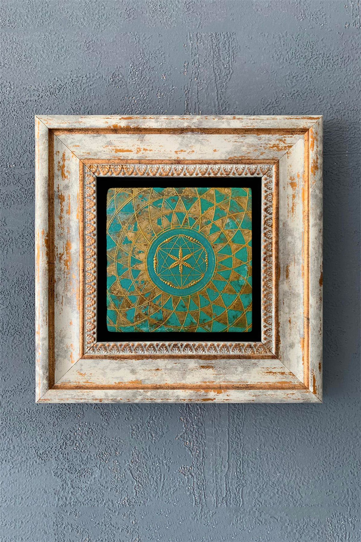 OSCAR STONE DECOR TEKLİ ÇERÇEVELİ DOĞALTAŞ DUVAR DEKORU / CDD1-40-1042 (WALL DECOR)