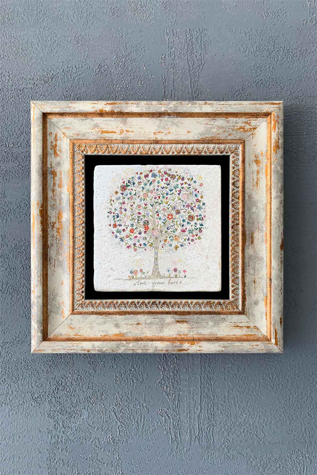 OSCAR STONE DECOR TEKLİ ÇERÇEVELİ DOĞALTAŞ DUVAR DEKORU / CDD1-40-1327 (WALL DECOR)