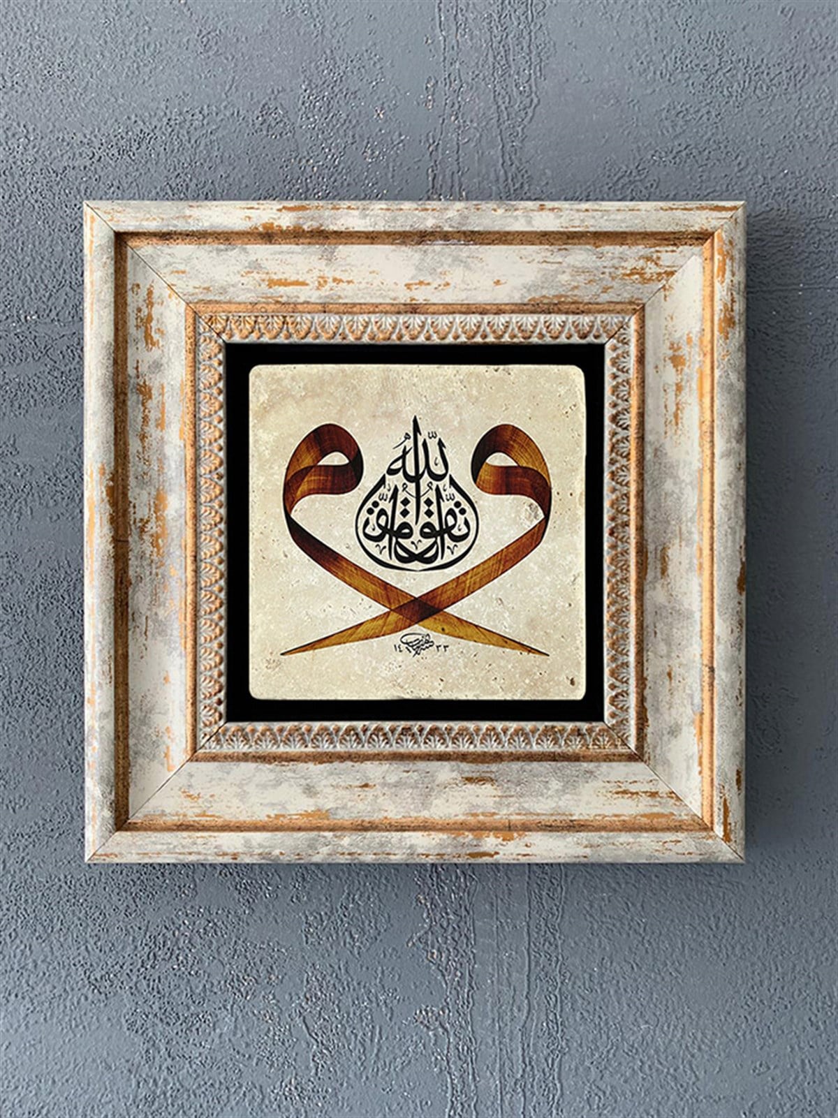 OSCAR STONE DECOR TEKLİ ÇERÇEVELİ DOĞALTAŞ DUVAR DEKORU / CDD1-40-324 (WALL DECOR)