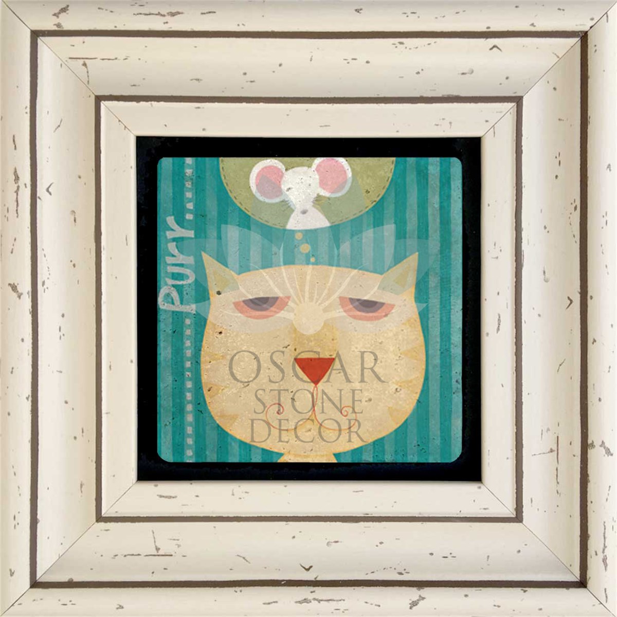 OSCAR STONE DECOR TEKLİ ÇERÇEVELİ DOĞALTAŞ DUVAR DEKORU / CDD-30-049 (WALL DECOR)