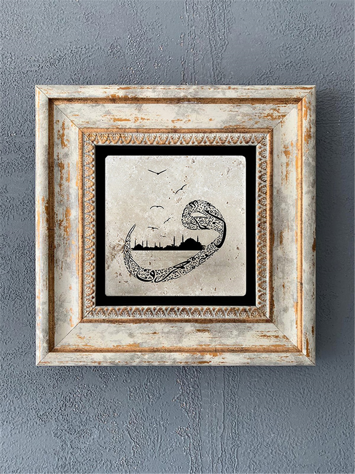 OSCAR STONE DECOR TEKLİ ÇERÇEVELİ DOĞALTAŞ DUVAR DEKORU / CDD1-40-354 (WALL DECOR)