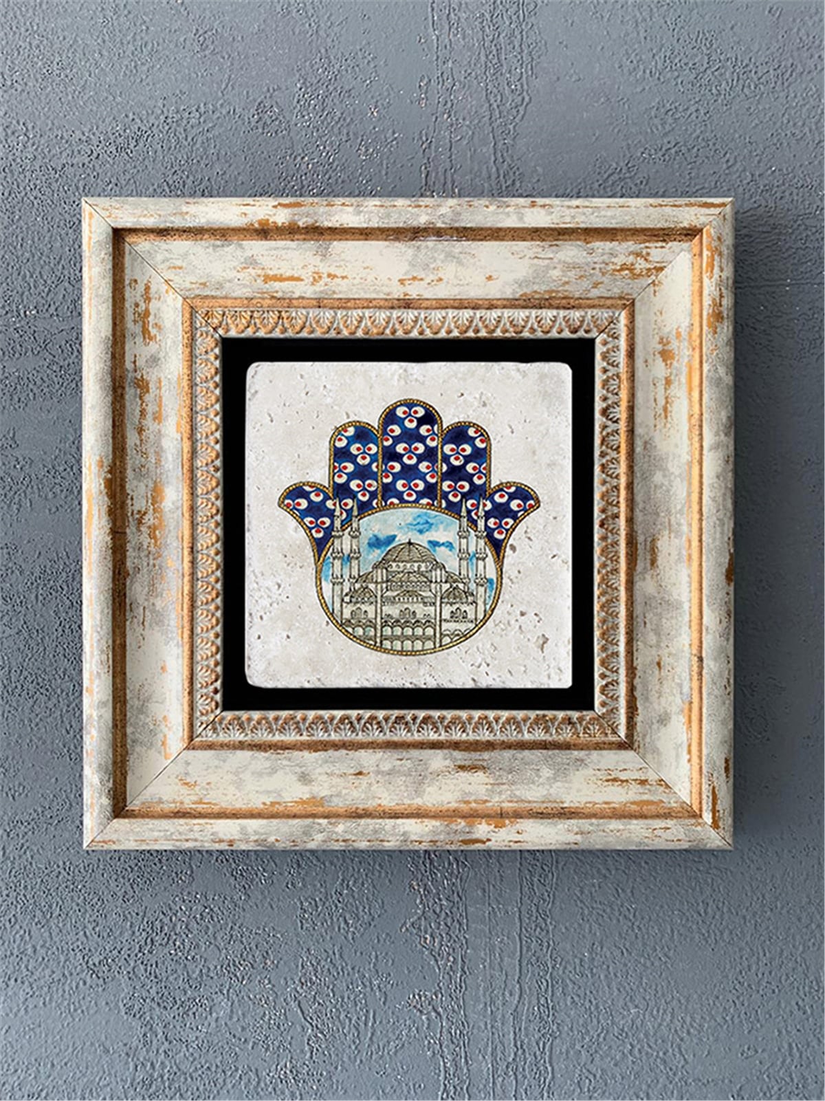 OSCAR STONE DECOR TEKLİ ÇERÇEVELİ DOĞALTAŞ DUVAR DEKORU / CDD1-40-117 (WALL DECOR)