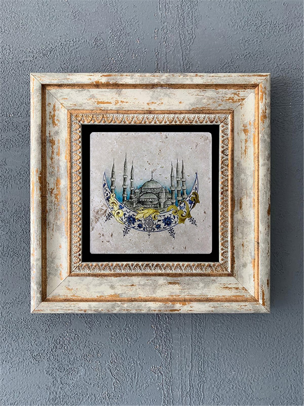 OSCAR STONE DECOR TEKLİ ÇERÇEVELİ DOĞALTAŞ DUVAR DEKORU / CDD1-40-526 (WALL DECOR)