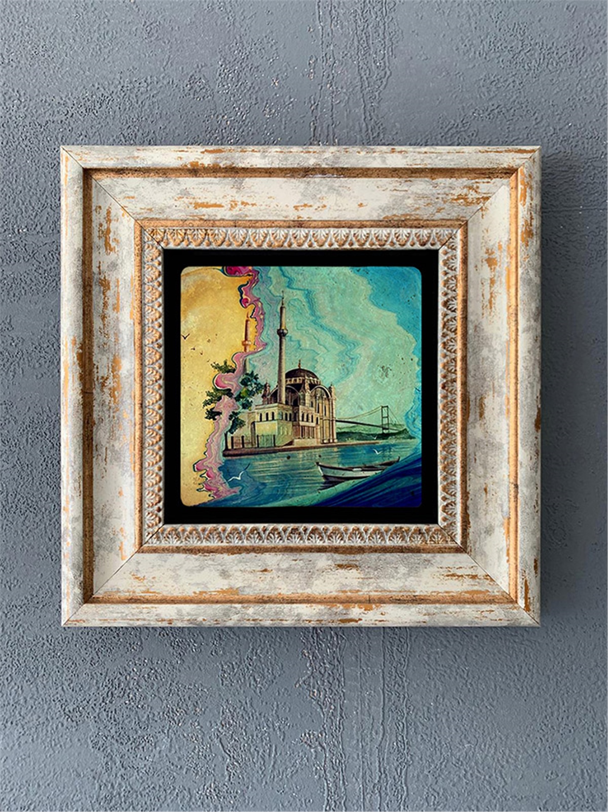 OSCAR STONE DECOR TEKLİ ÇERÇEVELİ DOĞALTAŞ DUVAR DEKORU / CDD1-40-023 (WALL DECOR)