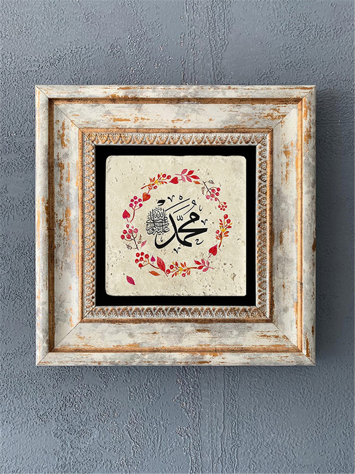 OSCAR STONE DECOR TEKLİ ÇERÇEVELİ DOĞALTAŞ DUVAR DEKORU / CDD1-40-375 (WALL DECOR)