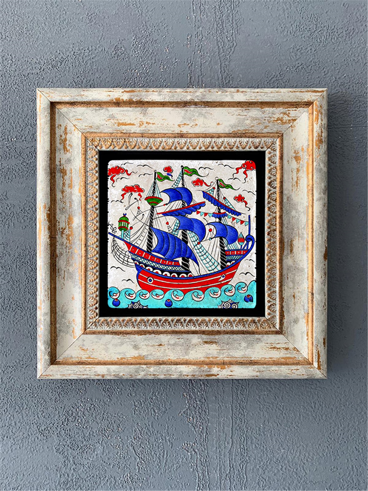 OSCAR STONE DECOR TEKLİ ÇERÇEVELİ DOĞALTAŞ DUVAR DEKORU / CDD1-40-266 (WALL DECOR)