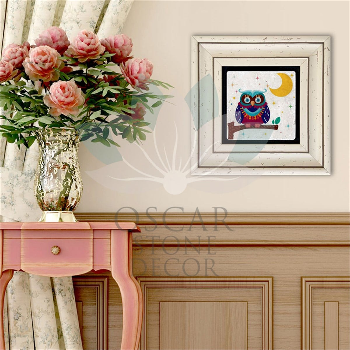 OSCAR STONE DECOR TEKLİ ÇERÇEVELİ DOĞALTAŞ DUVAR DEKORU / CDD-30-074 (WALL DECOR)