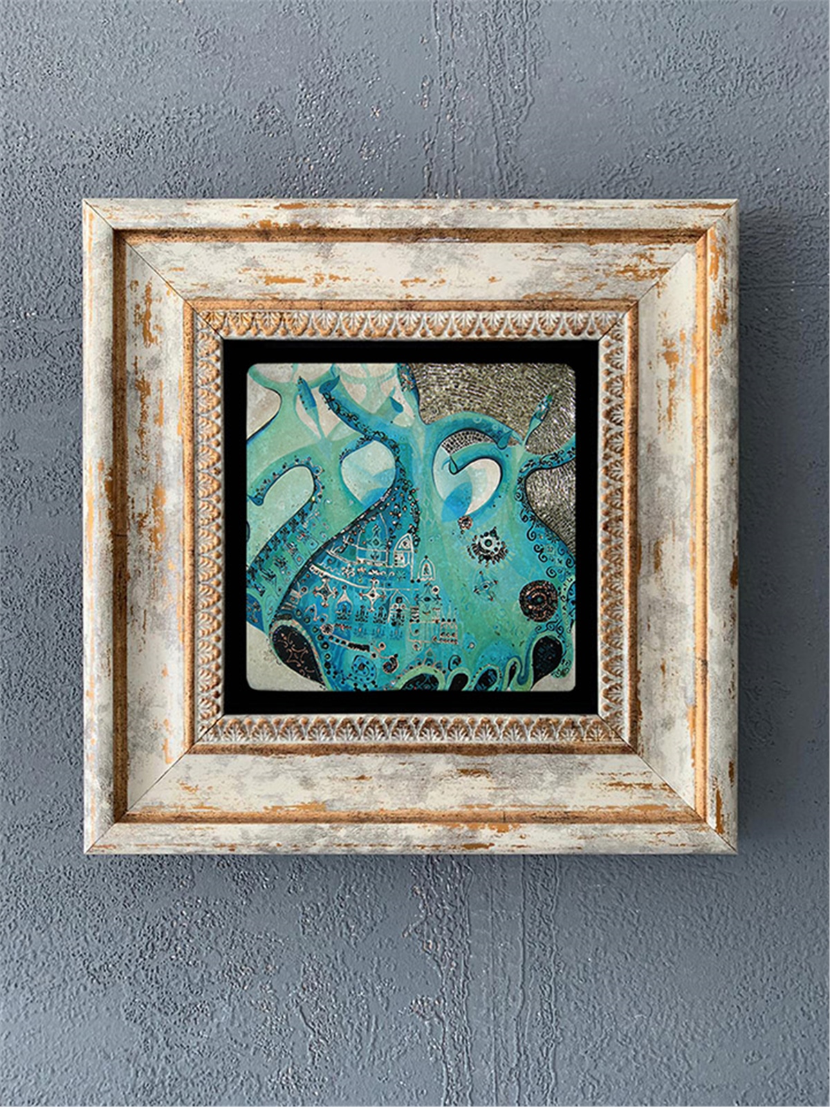 OSCAR STONE DECOR TEKLİ ÇERÇEVELİ DOĞALTAŞ DUVAR DEKORU / CDD1-40-093 (WALL DECOR)