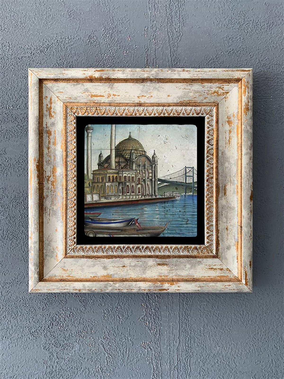 OSCAR STONE DECOR TEKLİ ÇERÇEVELİ DOĞALTAŞ DUVAR DEKORU / CDD1-40-005 (WALL DECOR)