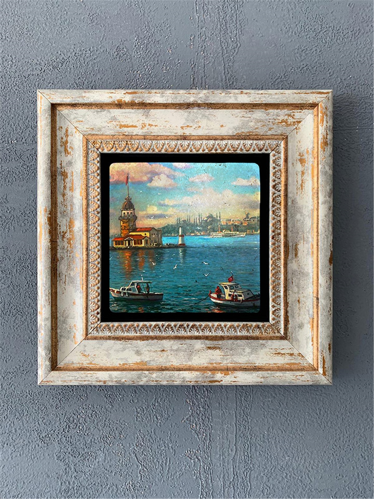 OSCAR STONE DECOR TEKLİ ÇERÇEVELİ DOĞALTAŞ DUVAR DEKORU / CDD1-40-022 (WALL DECOR)
