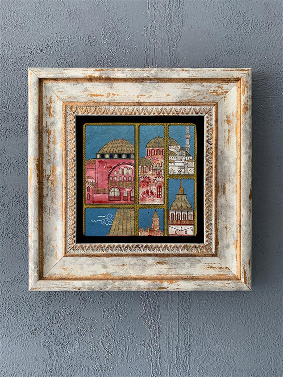 OSCAR STONE DECOR TEKLİ ÇERÇEVELİ DOĞALTAŞ DUVAR DEKORU / CDD1-40-006 (WALL DECOR)