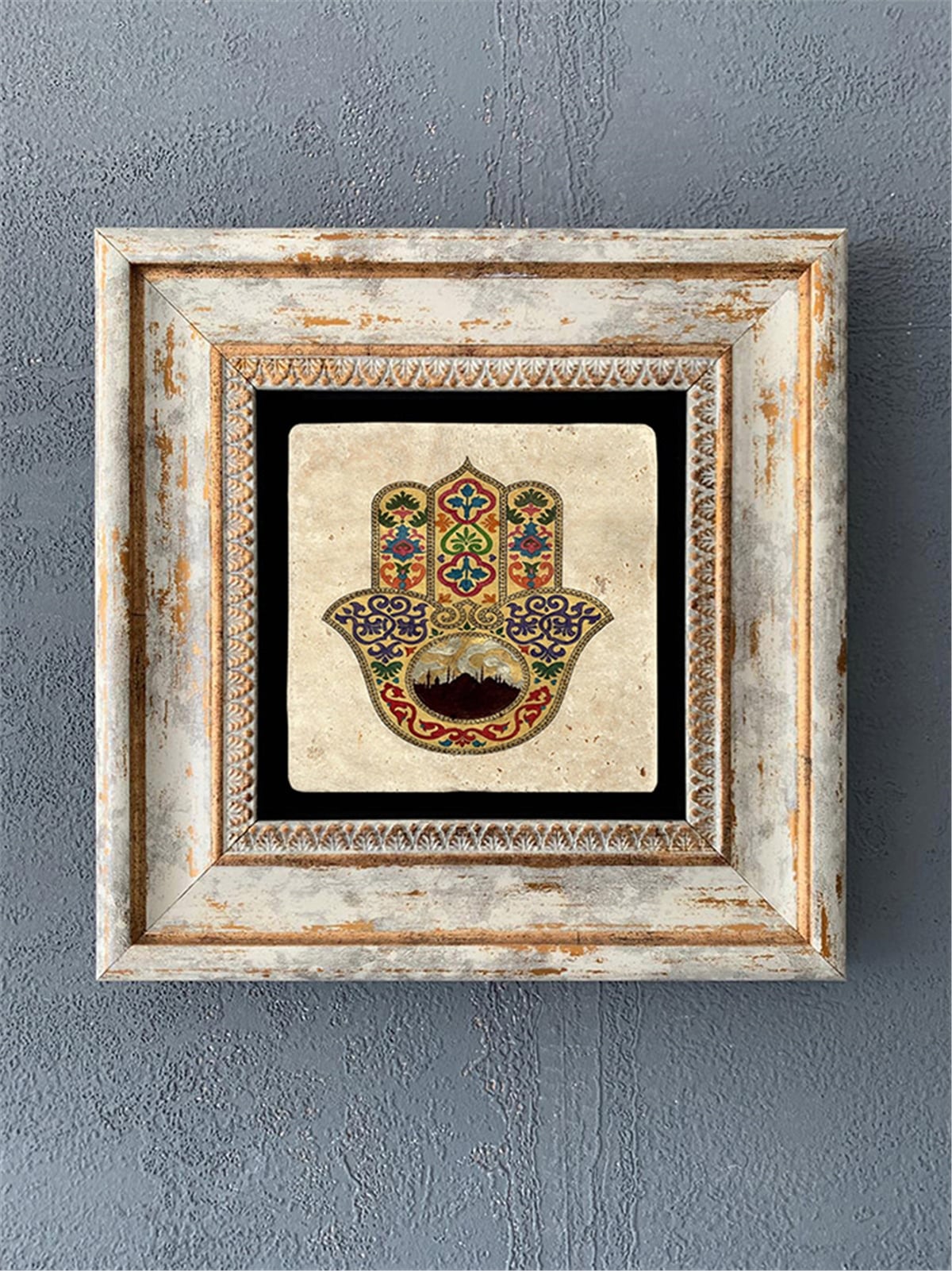 OSCAR STONE DECOR TEKLİ ÇERÇEVELİ DOĞALTAŞ DUVAR DEKORU / CDD1-40-111 (WALL DECOR)