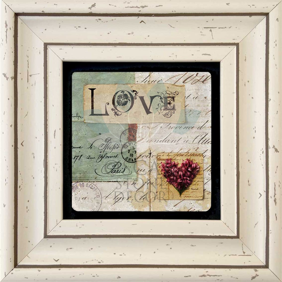 OSCAR STONE DECOR TEKLİ ÇERÇEVELİ DOĞALTAŞ DUVAR DEKORU / CDD-30-123 (WALL DECOR)