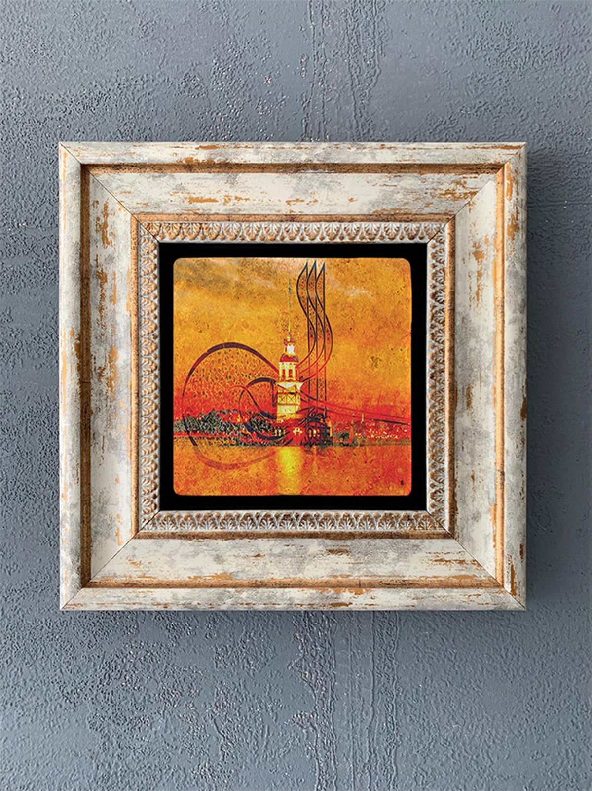 OSCAR STONE DECOR TEKLİ ÇERÇEVELİ DOĞALTAŞ DUVAR DEKORU / CDD1-40-034 (WALL DECOR)