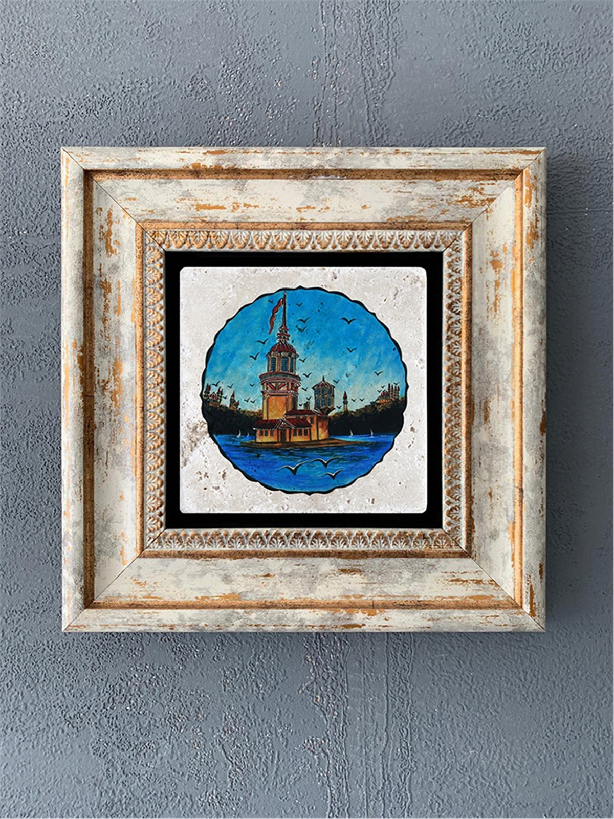 OSCAR STONE DECOR TEKLİ ÇERÇEVELİ DOĞALTAŞ DUVAR DEKORU / CDD1-40-024 (WALL DECOR)