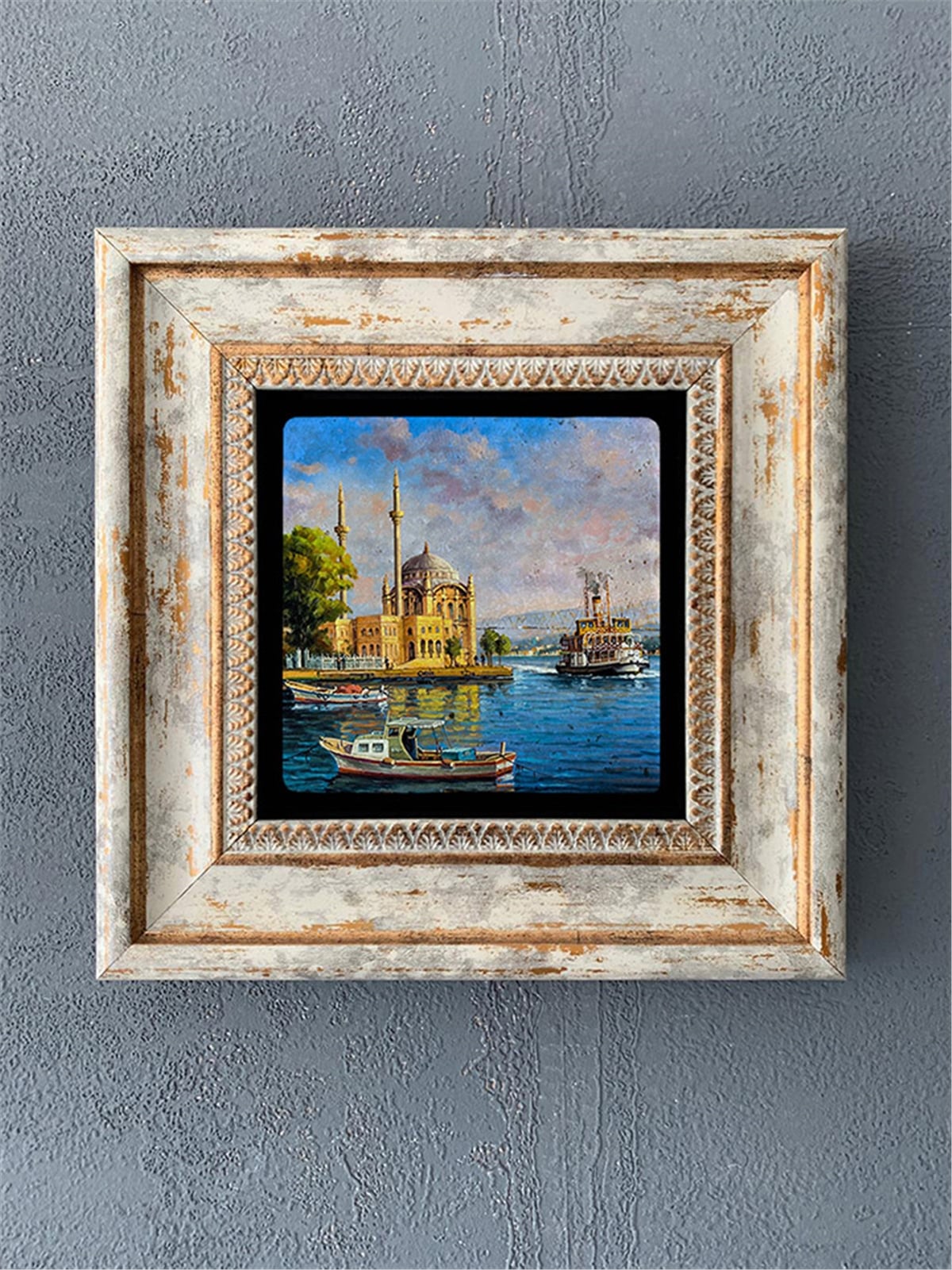 OSCAR STONE DECOR TEKLİ ÇERÇEVELİ DOĞALTAŞ DUVAR DEKORU / CDD1-40-525 (WALL DECOR)