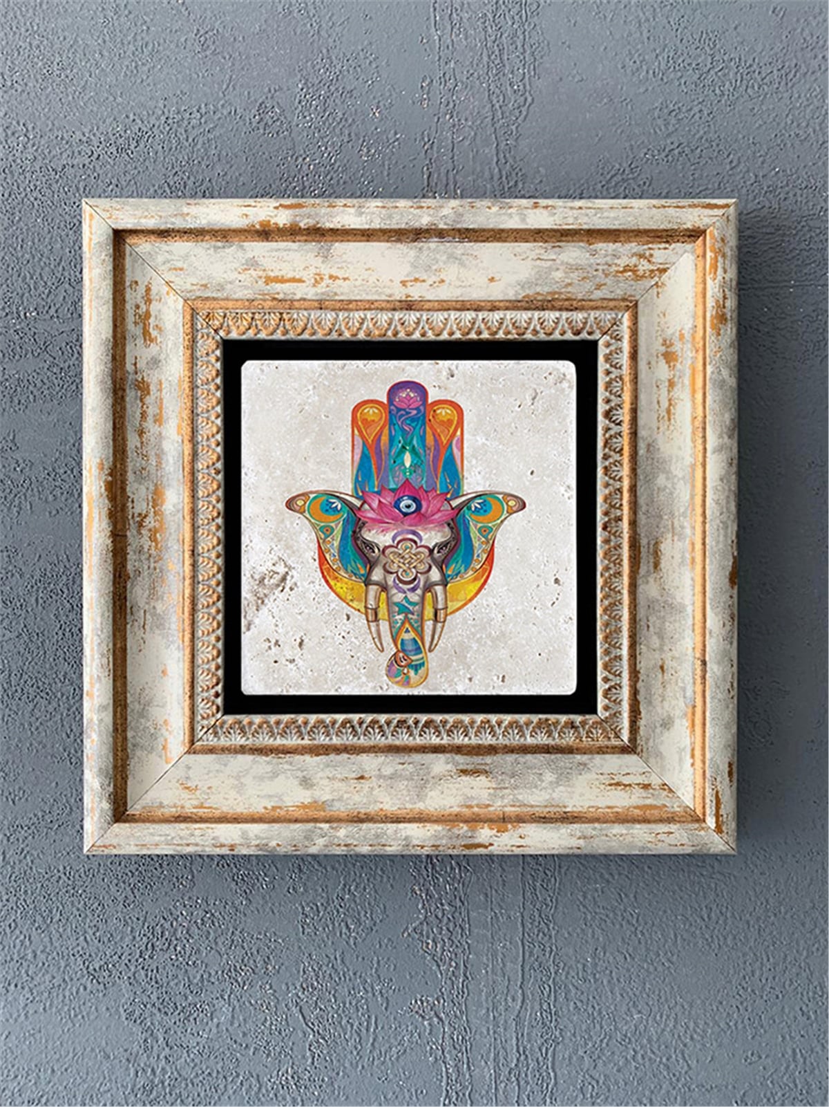 OSCAR STONE DECOR TEKLİ ÇERÇEVELİ DOĞALTAŞ DUVAR DEKORU / CDD1-40-120 (WALL DECOR)