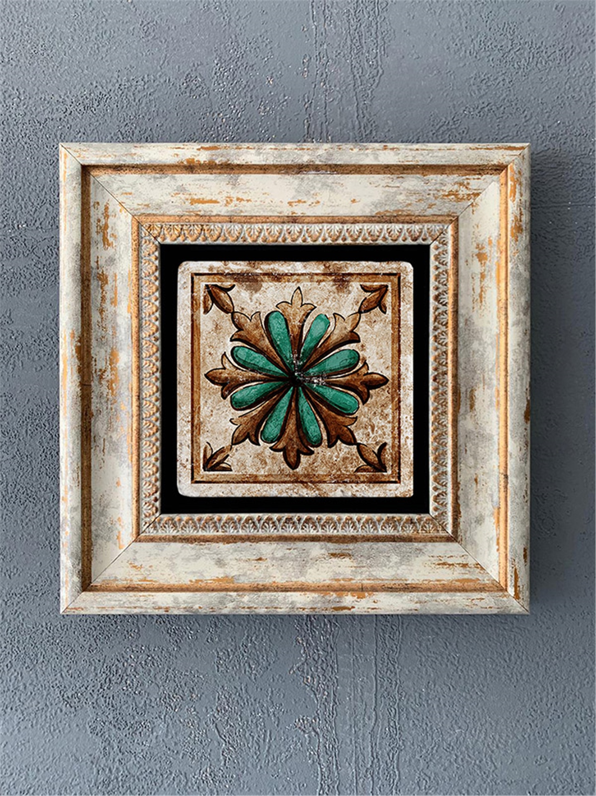 OSCAR STONE DECOR TEKLİ ÇERÇEVELİ DOĞALTAŞ DUVAR DEKORU / CDD1-40-229 (WALL DECOR)