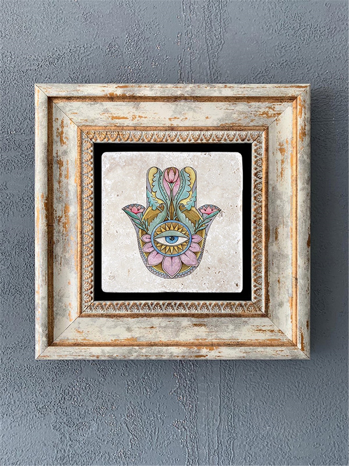 OSCAR STONE DECOR TEKLİ ÇERÇEVELİ DOĞALTAŞ DUVAR DEKORU / CDD1-40-106 (WALL DECOR)