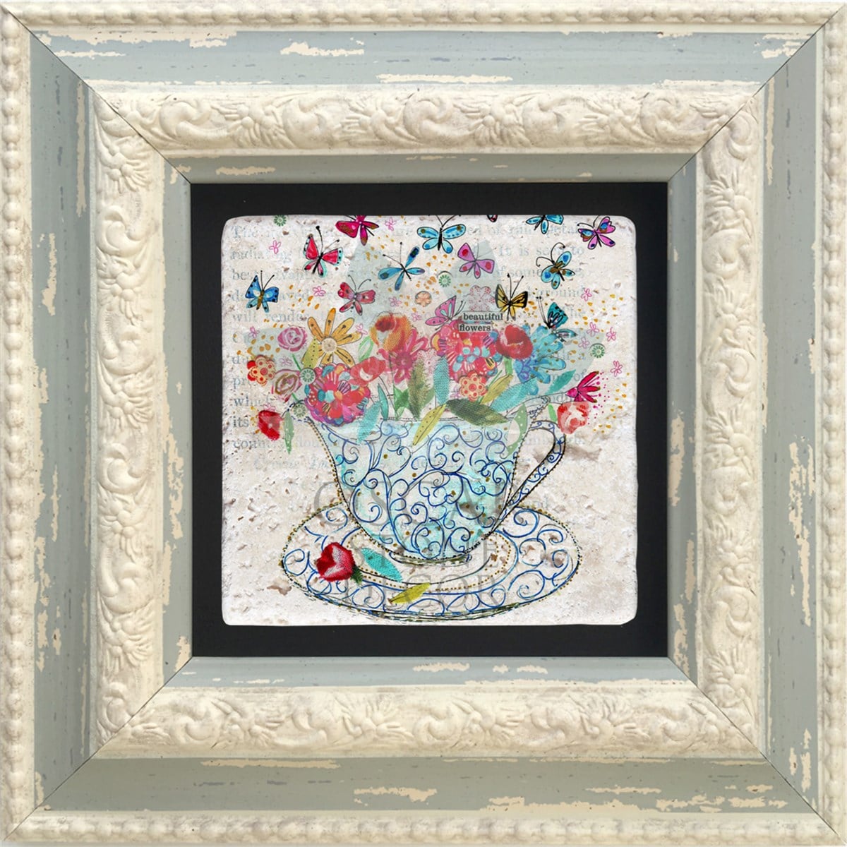 OSCAR STONE DECOR TEKLİ ÇERÇEVELİ DOĞALTAŞ DUVAR DEKORU / CDD-10-098 (WALL DECOR)