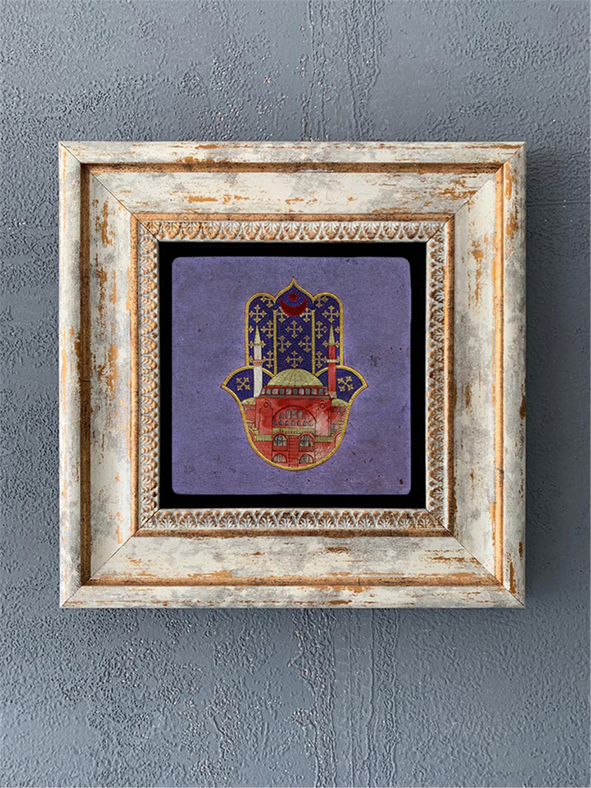 OSCAR STONE DECOR TEKLİ ÇERÇEVELİ DOĞALTAŞ DUVAR DEKORU / CDD1-40-102 (WALL DECOR)