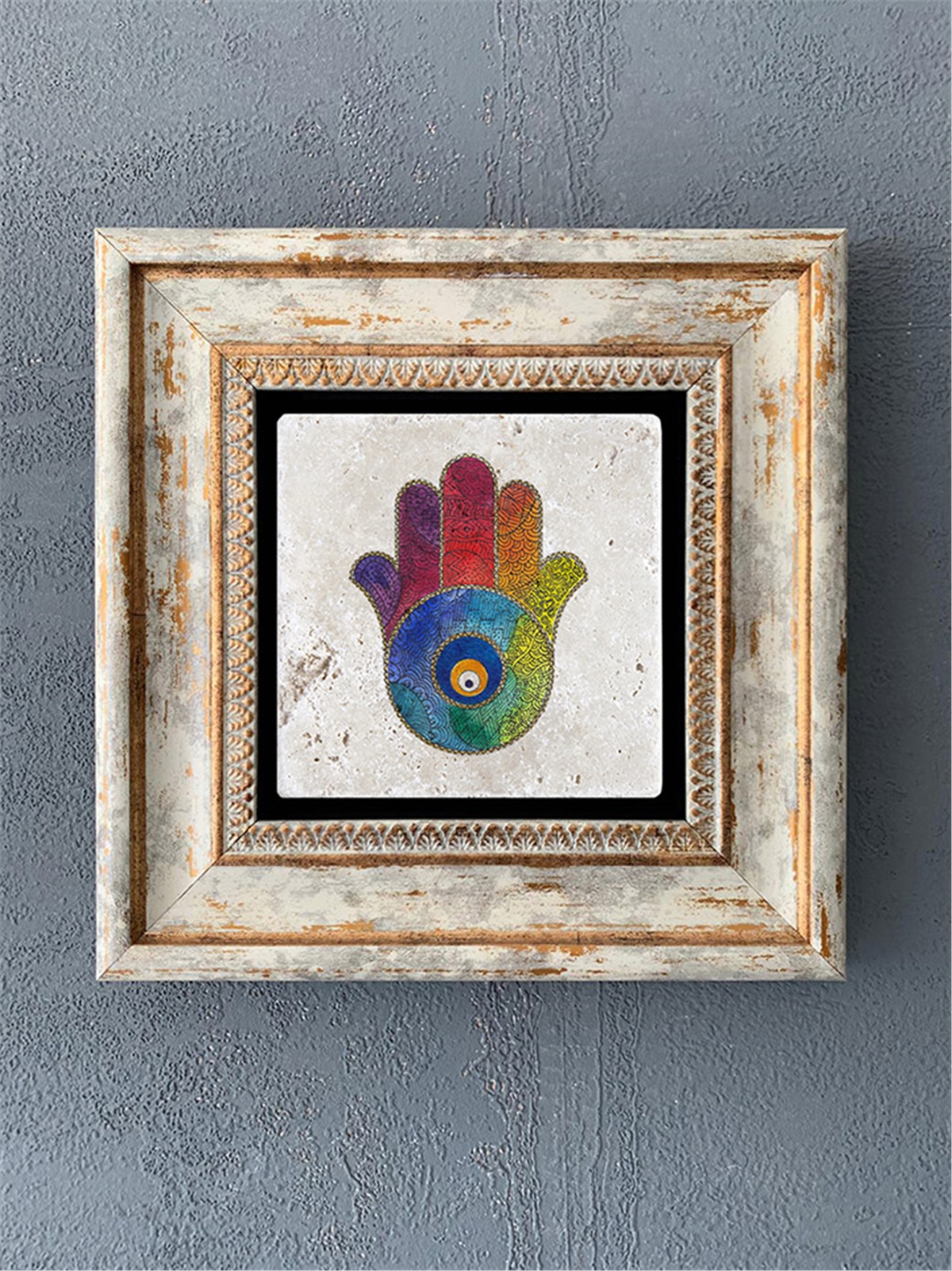 OSCAR STONE DECOR TEKLİ ÇERÇEVELİ DOĞALTAŞ DUVAR DEKORU / CDD1-40-104 (WALL DECOR)