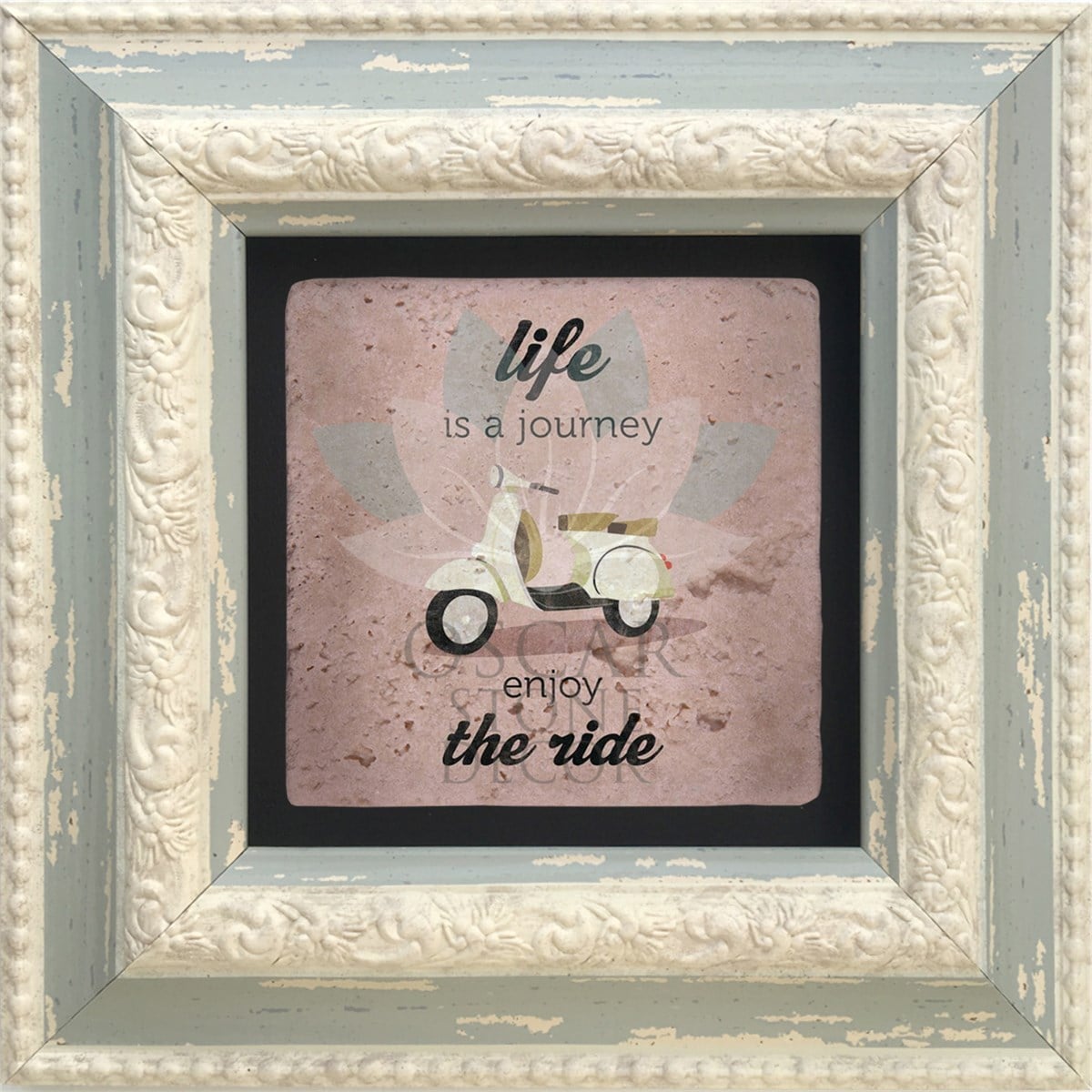 OSCAR STONE DECOR TEKLİ ÇERÇEVELİ DOĞALTAŞ DUVAR DEKORU / CDD-10-092 (WALL DECOR)