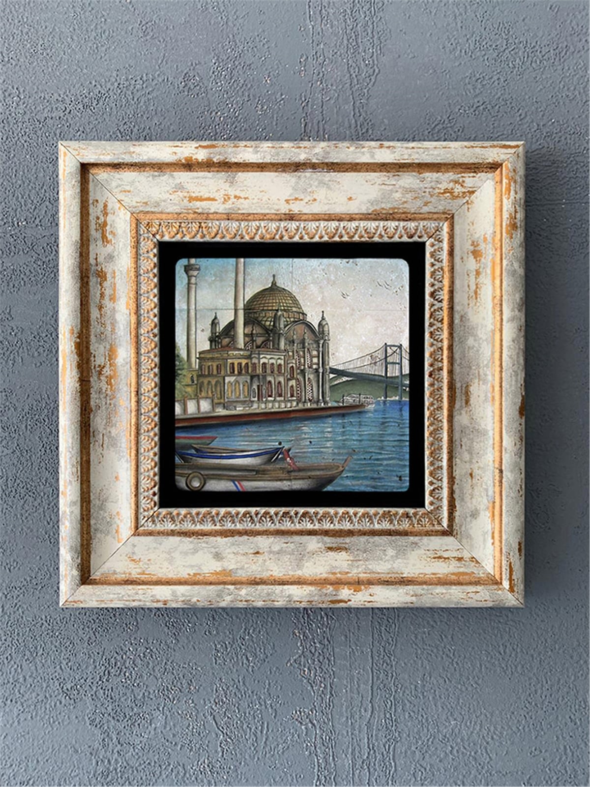 OSCAR STONE DECOR TEKLİ ÇERÇEVELİ DOĞALTAŞ DUVAR DEKORU / CDD1-40-513 (WALL DECOR)