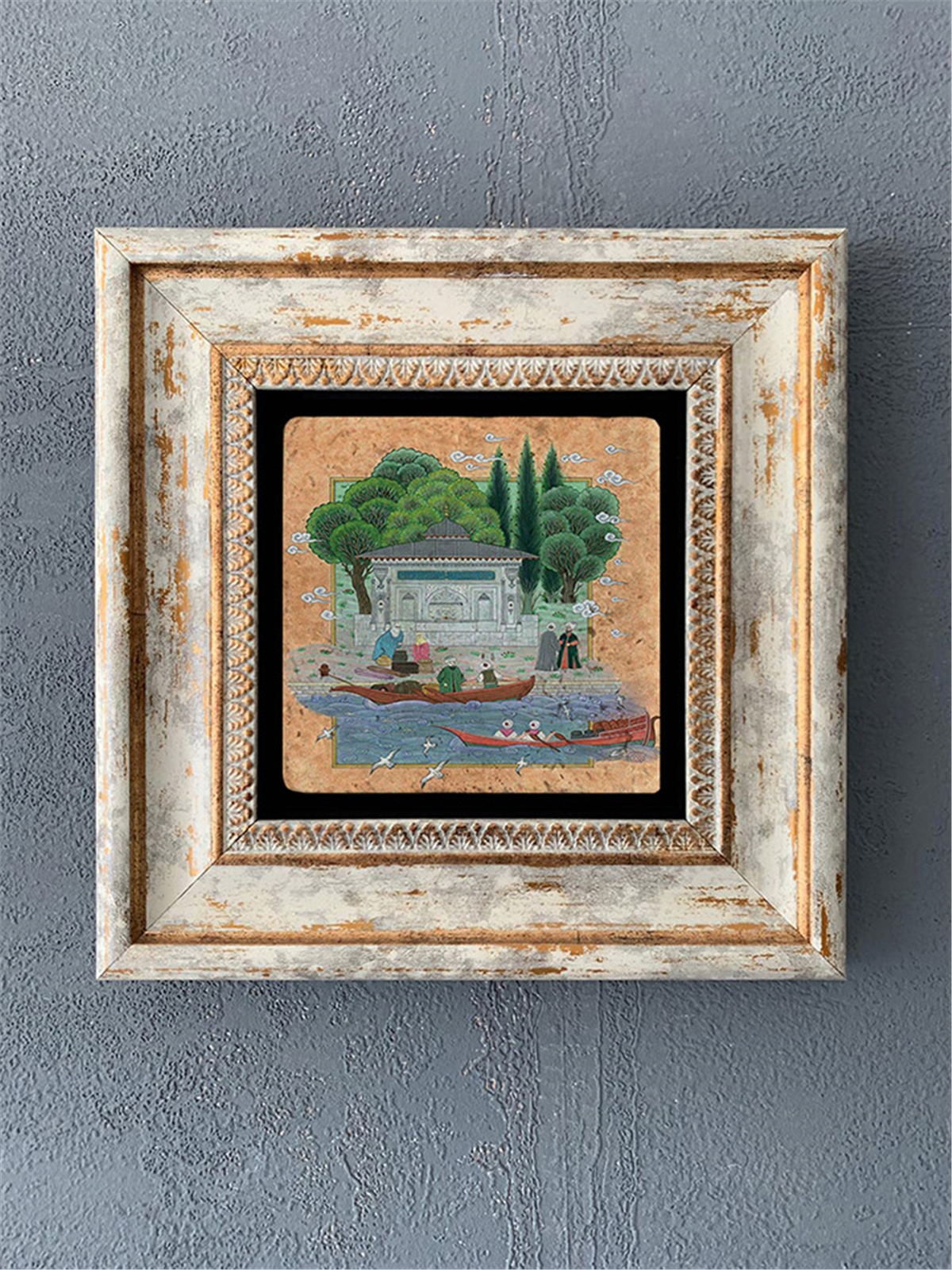 OSCAR STONE DECOR TEKLİ ÇERÇEVELİ DOĞALTAŞ DUVAR DEKORU / CDD1-40-033 (WALL DECOR)