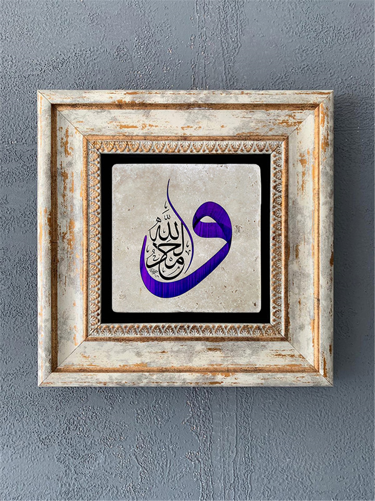 OSCAR STONE DECOR TEKLİ ÇERÇEVELİ DOĞALTAŞ DUVAR DEKORU / CDD1-40-364 (WALL DECOR)