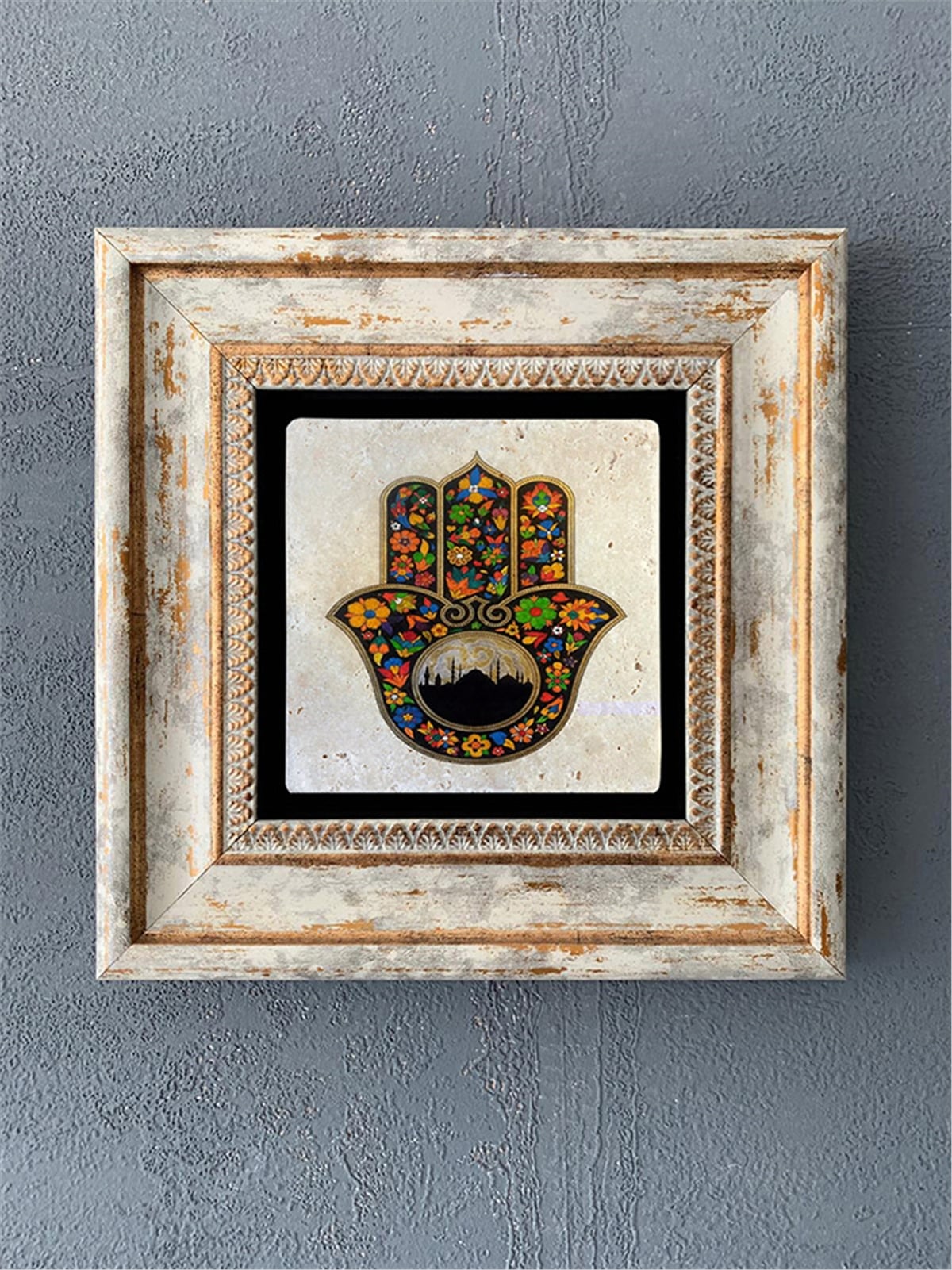 OSCAR STONE DECOR TEKLİ ÇERÇEVELİ DOĞALTAŞ DUVAR DEKORU / CDD1-40-112 (WALL DECOR)