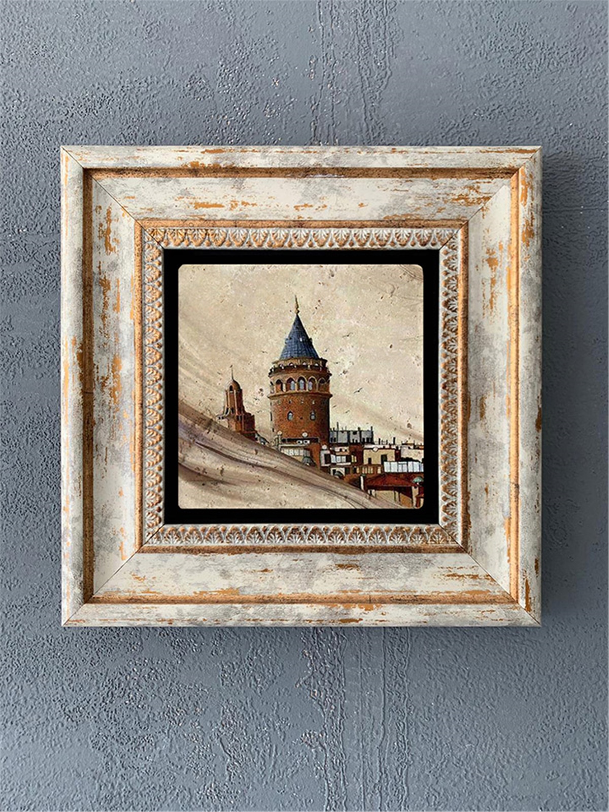OSCAR STONE DECOR TEKLİ ÇERÇEVELİ DOĞALTAŞ DUVAR DEKORU / CDD1-40-032 (WALL DECOR)