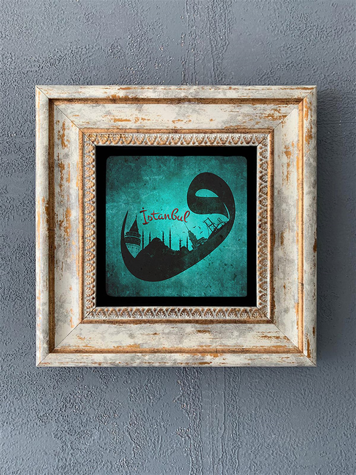 OSCAR STONE DECOR TEKLİ ÇERÇEVELİ DOĞALTAŞ DUVAR DEKORU / CDD1-40-379 (WALL DECOR)